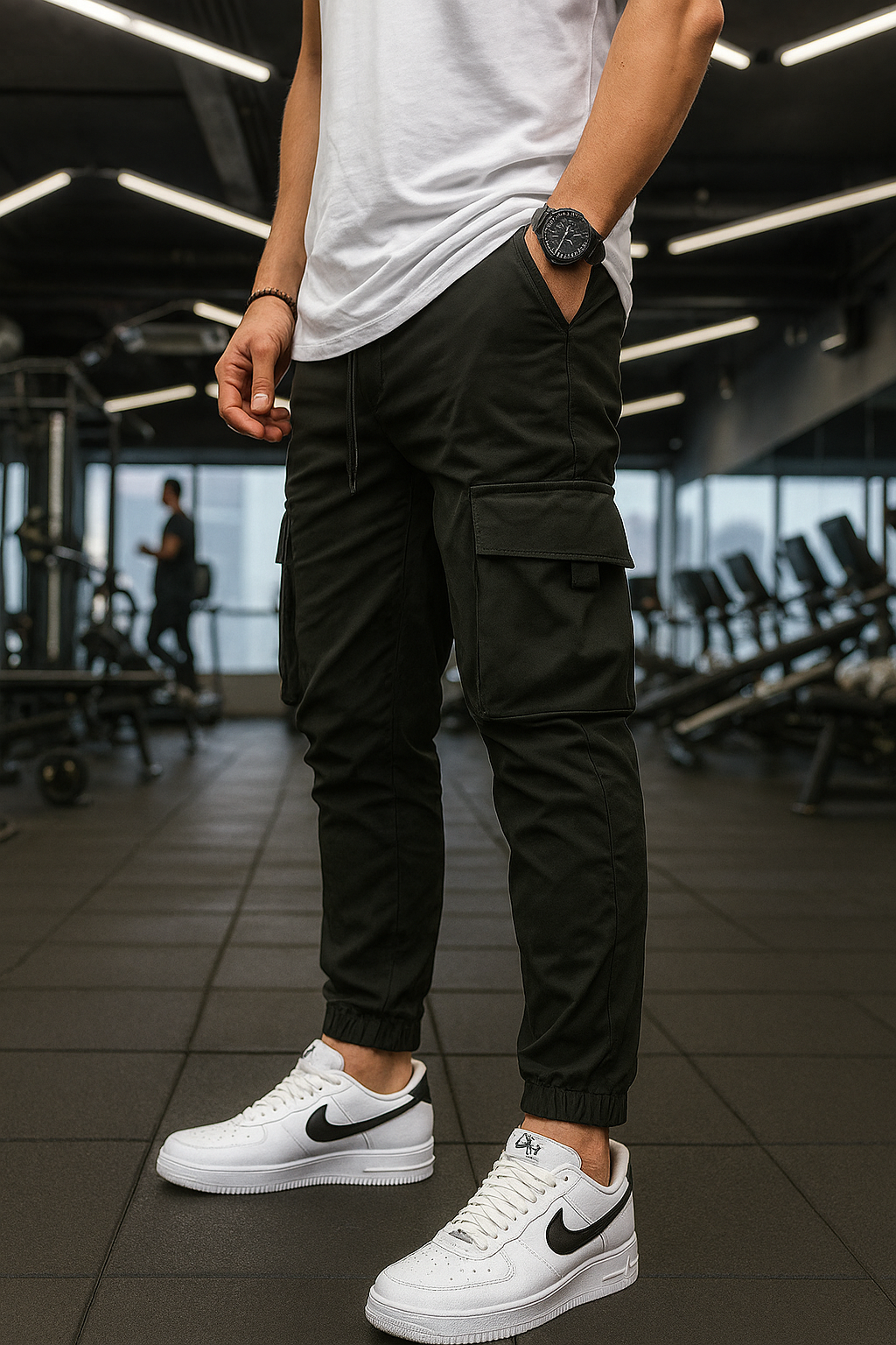 Six Pocket Cargo Trouser - Black