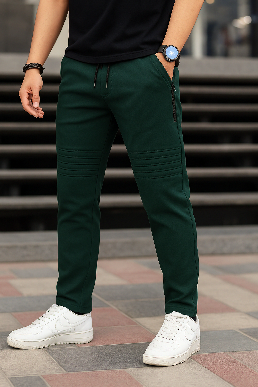 Biker Trouser - Green