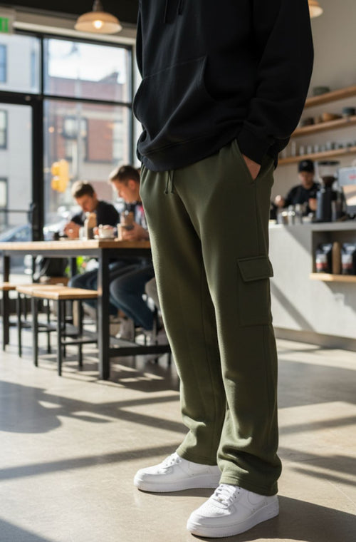 Baggy Five Pocket Cargo Trouser - Green