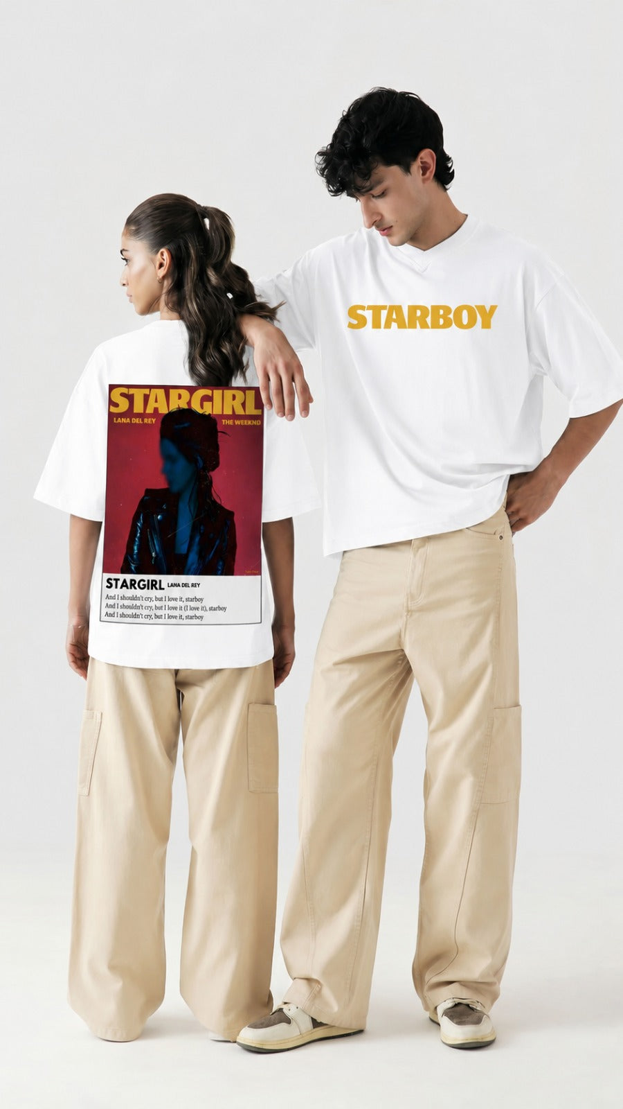 Starboy & Stargirl Dropshoulder T-Shirt Combo